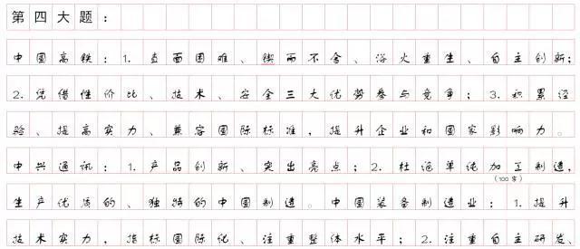 2020国家公务员考试：申论作答格式